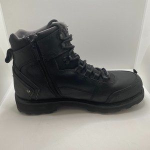Harley Davidson Mens Downshift Black Oil Resistant Motorcycle Boots Size US 12